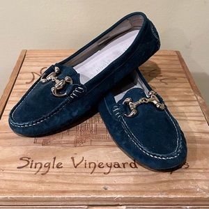 Navy blue Patricia Green loafers in size 37